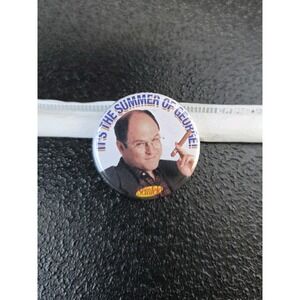 George Costanza Button Pin Seinfeld 1" inch Pinback The Summer Of George Vintage